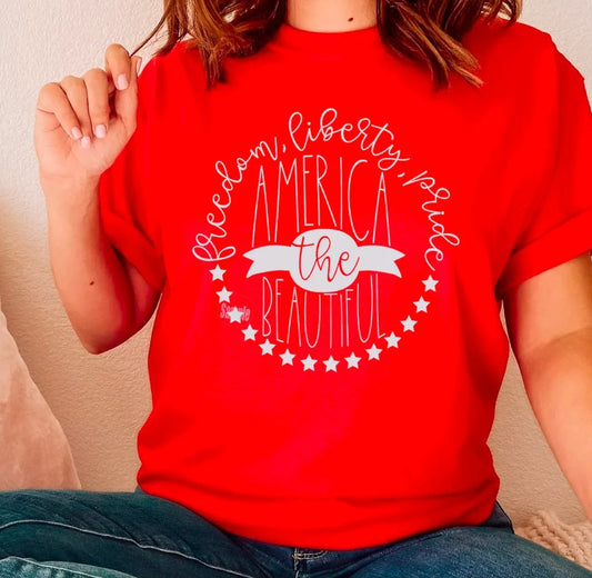 *Solid* America the Beautiful (Custom Order T-Shirt)